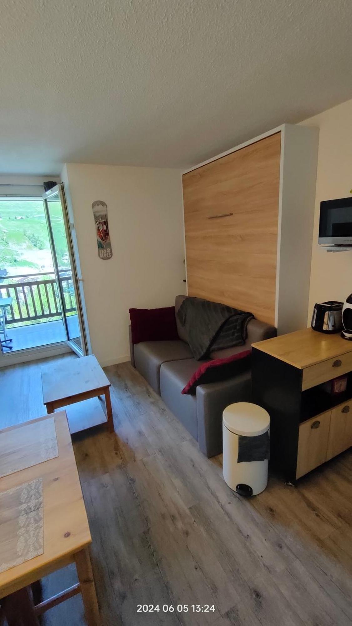Studio Cabine 4 Pers Les2Alpes 21M² Λε Ντεζ Αλπ Εξωτερικό φωτογραφία